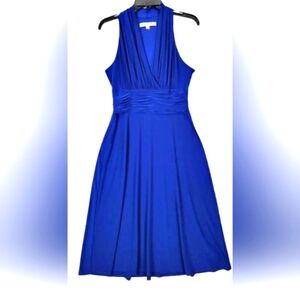 Chic Royal Blue Midi Dress